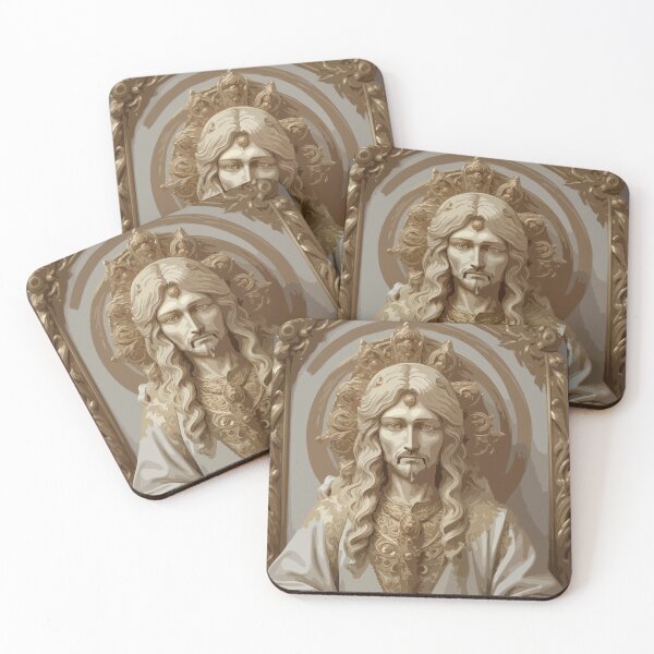 Item preview, King of kings Jesus Christ in ivory and gold designed and sold by nightspeed.