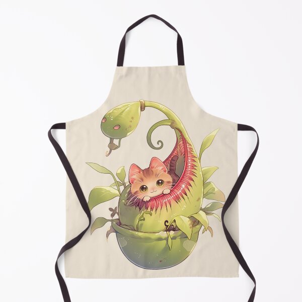 Item preview, Kawaii Kitten in Carnivorous Plant designed and sold by Catloaf Art.
