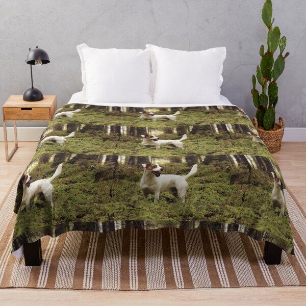 Item preview, White terrier in a green forest designed and sold by riku05830.