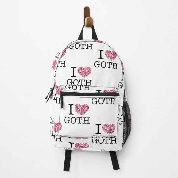 Item preview, I Love Goth NYC Style Red Black Heart designed and sold by Logo-A-GoGo.