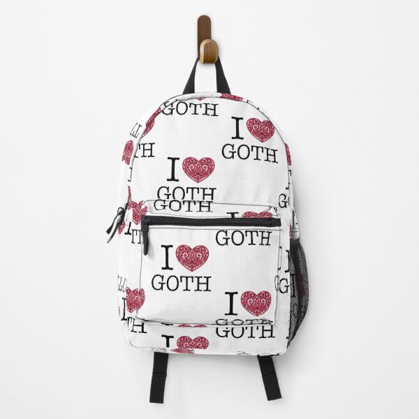 Item preview, I Love Goth NYC Style Red Heart Black Outline designed and sold by Logo-A-GoGo.
