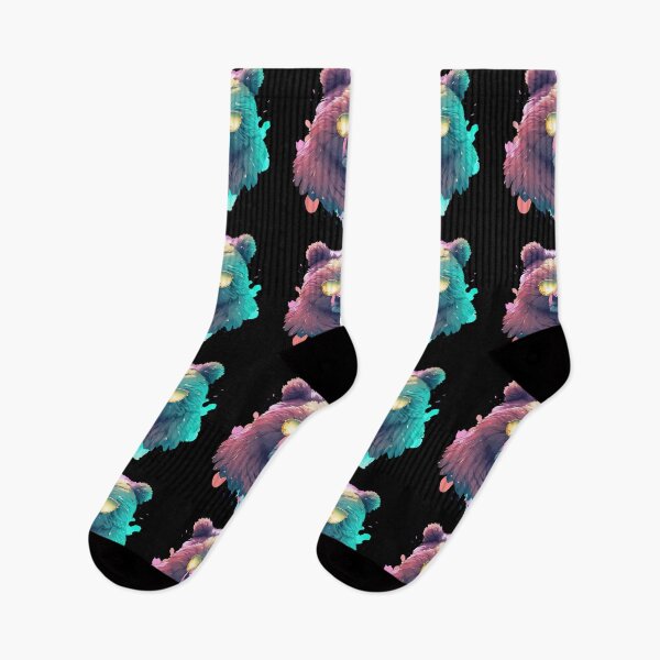 Item preview, Funny Trendy grizzly bear pastel watercolor splash designed and sold by TomFrontierArt.