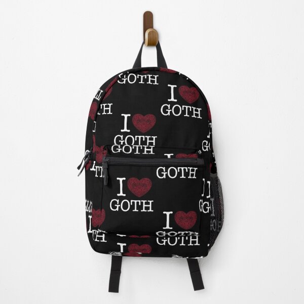 Item preview, I Love Goth NYC Style Black Heart Red Outline designed and sold by Logo-A-GoGo.