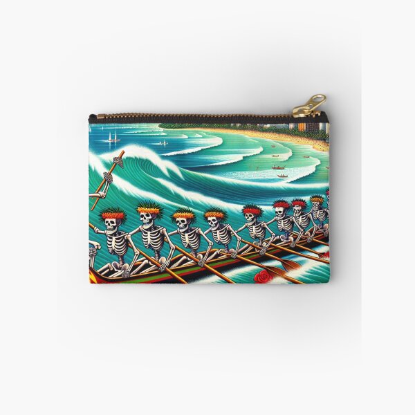 Item preview, Dead Skeleton Hawaiian Outrigger Grateful Canoe Paddlers designed and sold by HippieFarms11.