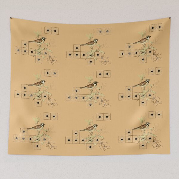 Item preview, A Collage of Avian Elegance, Linear Blooms, and Artistic Motifs designed and sold by atelierhol.