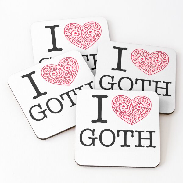 Item preview, I Love Goth NYC Style Red Heart designed and sold by Logo-A-GoGo.