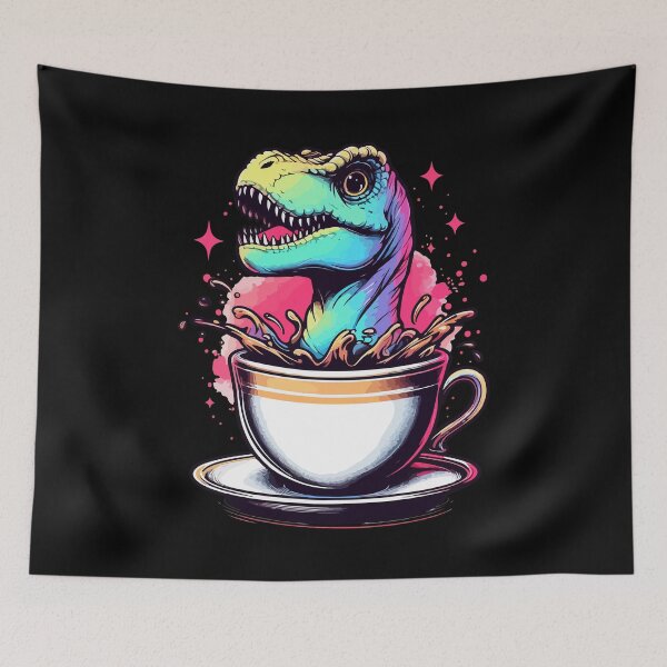 Item preview, Cute Colorful Tea rex designed and sold by TomFrontierArt.