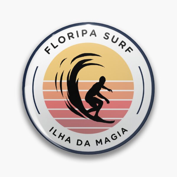 Item preview, Floripa Surf - Ilha da Magia - Santa Catarina, Florianópolis, Brazil retro vintage design designed and sold by Intermundium.