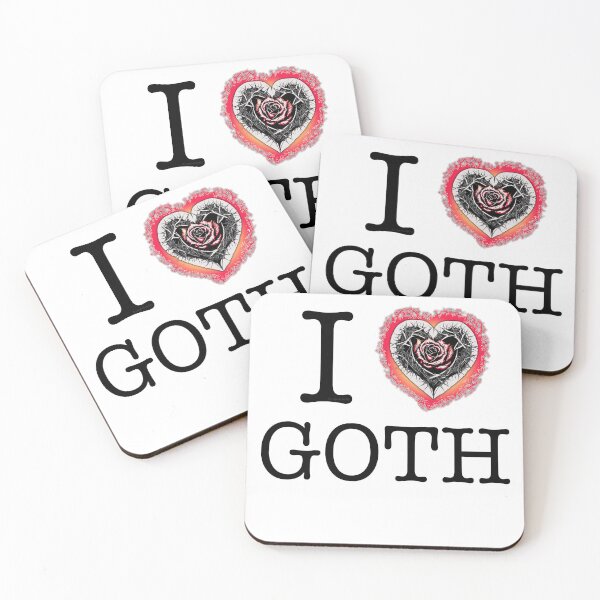 Item preview, I Love Goth NYC Style Thorn Heart designed and sold by Logo-A-GoGo.