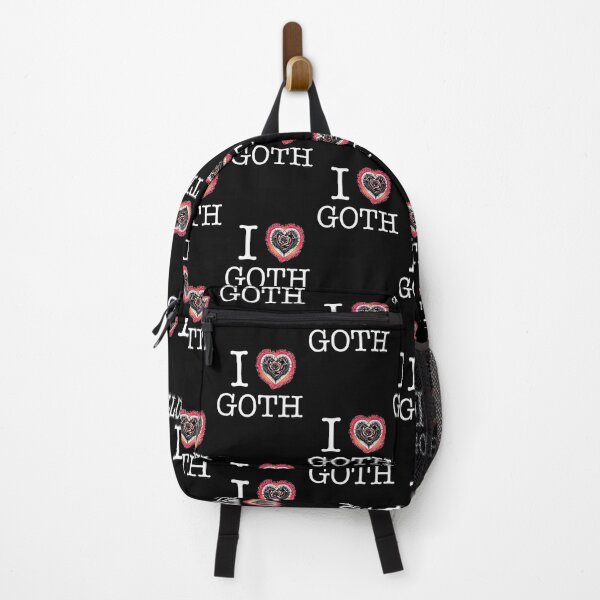 Item preview, I Love Goth NYC Style Thorn Heart Black Background designed and sold by Logo-A-GoGo.
