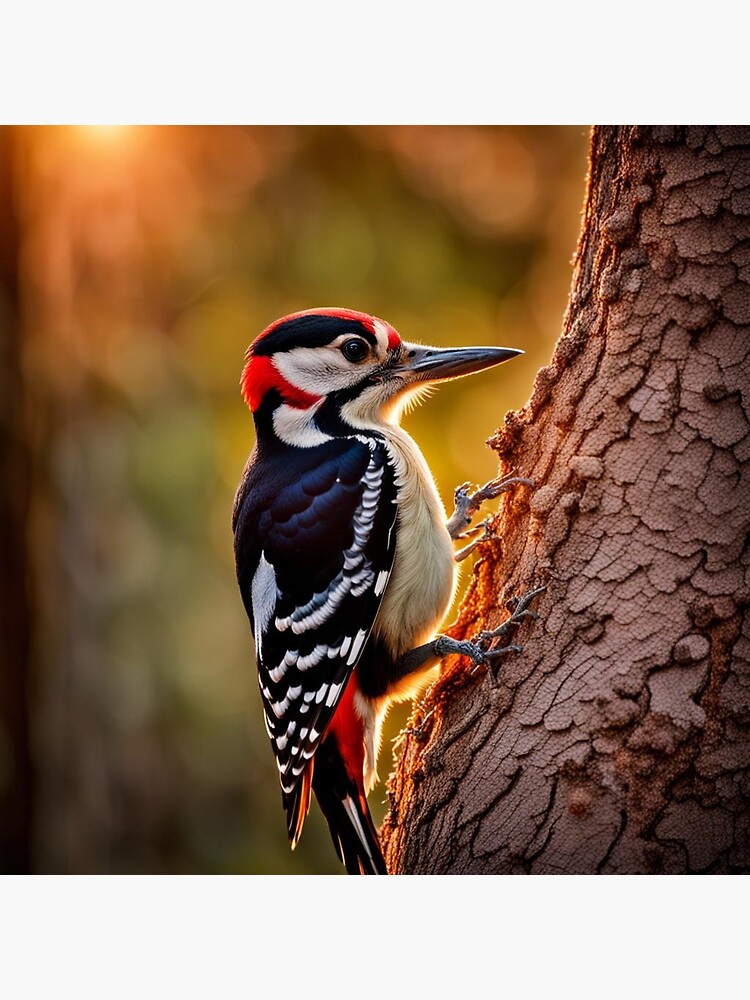 Thumbnail 3 of 3, Poster, Woodpecker designed and sold by LenCarol.