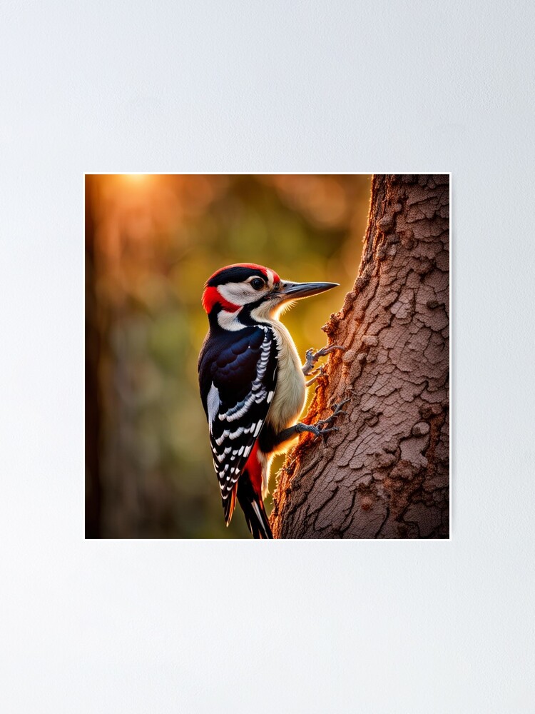 Thumbnail 1 of 3, Poster, Woodpecker designed and sold by LenCarol.