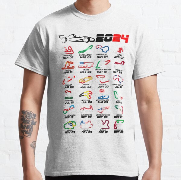 Camiseta calendario Fórmula 1 2023, F1 2023, regalo F1, camiseta  Motorsport, camiseta F1 2023, regalo Fórmula 1, regalo Día del Padre -   México