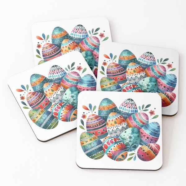 Item preview, Resplendent Watercolor Ukrainian Easter Eggs Fantasy designed and sold by zzz888.