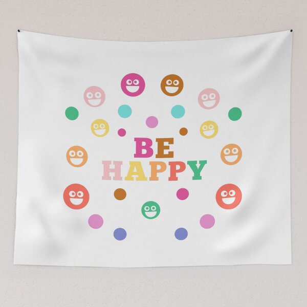 Item preview, BE HAPPY designed and sold by Nunaprettyshop.