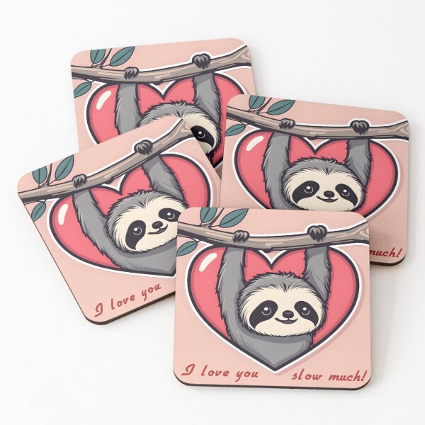 Item preview, Slothy Love: I Love You Slow Much designed and sold by Chroma Artis.