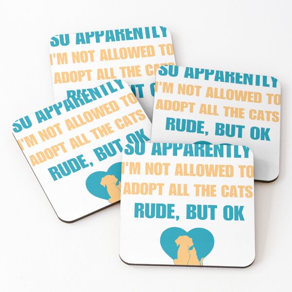 Item preview, So Apparently I'm Not Allowed To Adopt All The Cats Funny T-Shirt designed and sold by Qafilla  ⭐⭐⭐⭐⭐.