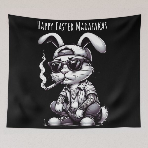 Item preview, Happy Easter Madafakas - Easter Swagger: Cool Bunny's Vibe" designed and sold by Sovi14.