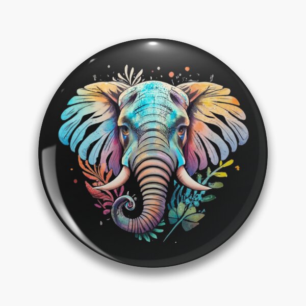 Item preview, Watercolour Head Elephant  designed and sold by Pawel Oska.