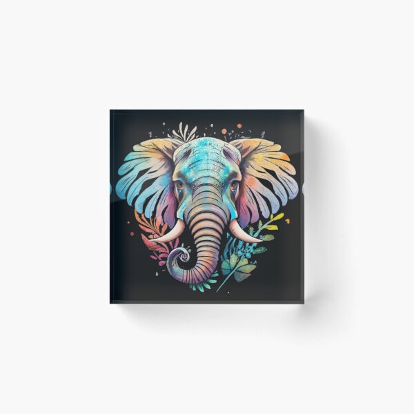 Item preview, Watercolour Head Elephant  designed and sold by Pawel Oska.