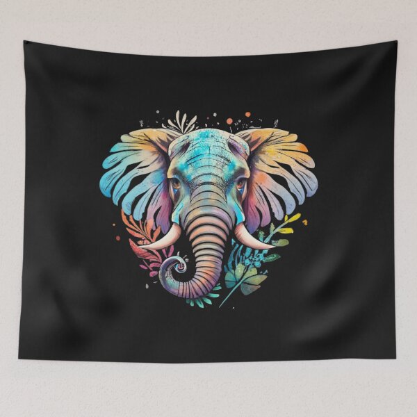 Item preview, Watercolour Head Elephant  designed and sold by Pawel Oska.