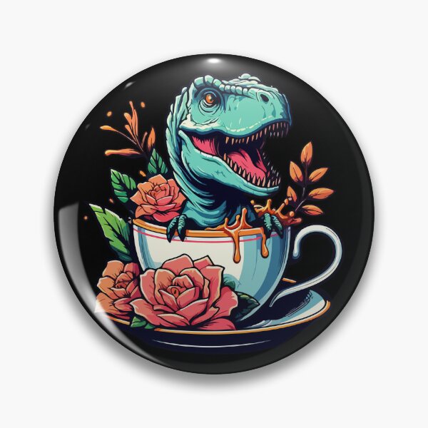 Item preview, Cute Colorful Tea rex with Flowers designed and sold by TomFrontierArt.