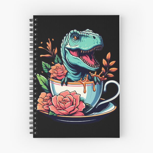 Item preview, Cute Colorful Tea rex with Flowers designed and sold by TomFrontierArt.