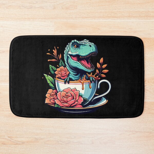 Item preview, Cute Colorful Tea rex with Flowers designed and sold by TomFrontierArt.