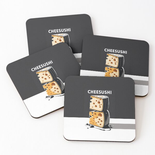 Item preview, Cheesushi Illustration: Stacked Scandinavian Cheese Resembling Sushi designed and sold by ironpalette.