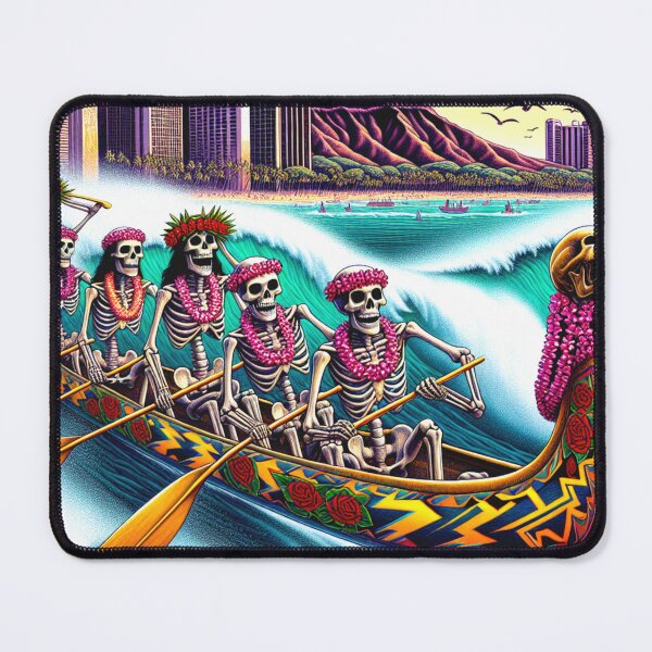 Item preview, Deadhead Grateful Outrigger Canoe Team Off Waikiki Beach designed and sold by HippieFarms11.