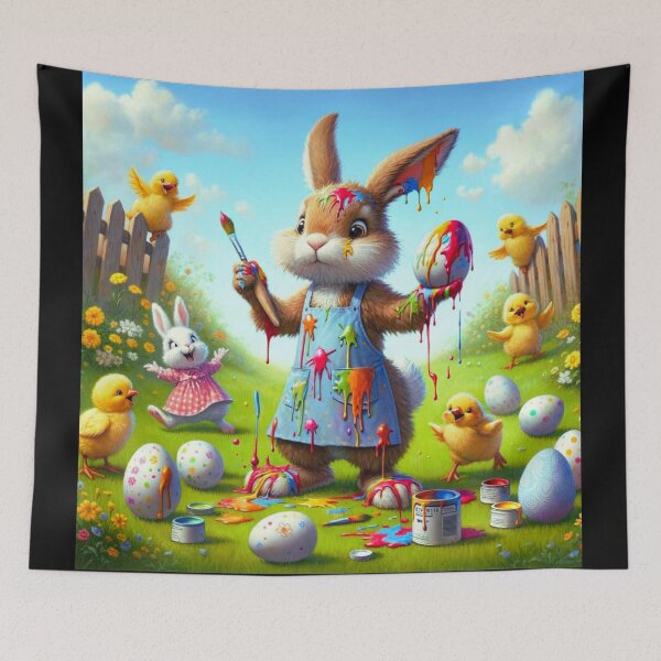 Item preview, Happy Easter - Spring Fling: Bunny's Painting Party designed and sold by Sovi14.