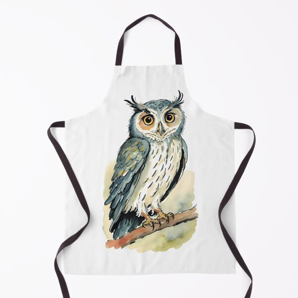 Item preview, Owl Sitting on a Branch. Watercolor designed and sold by EirinDesign.