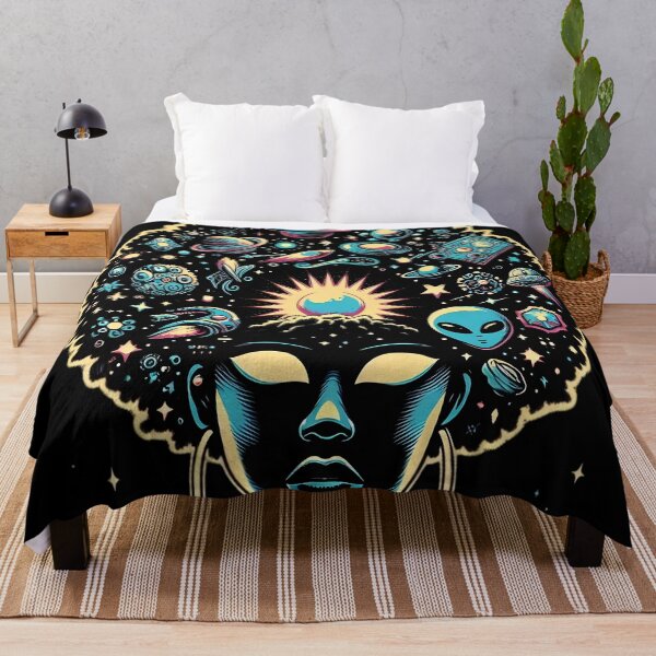 Item preview, Afrofuturism Afro Girl Cosmic designed and sold by KitonicTees.