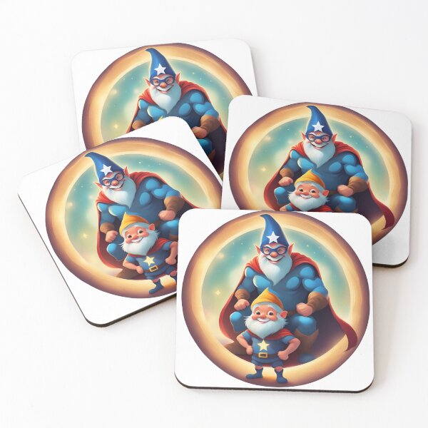 Item preview, A Father's Day Gnome as a superhero dad designed and sold by PrintCreations9.