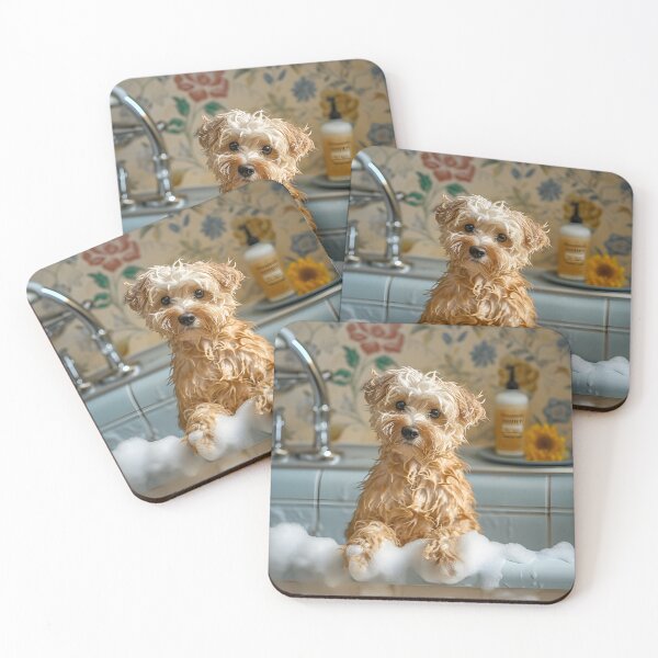 Item preview, Dog on the bathroom  designed and sold by InnaPo ⭐⭐⭐⭐⭐.