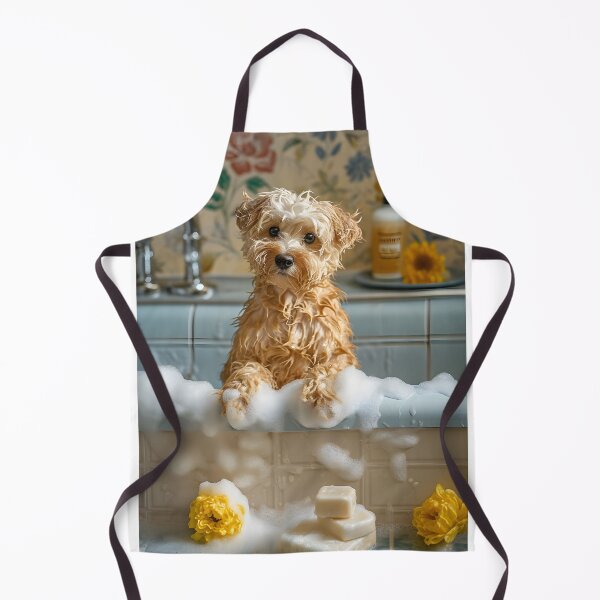 Item preview, Dog on the bathroom designed and sold by InnaPo ⭐⭐⭐⭐⭐.