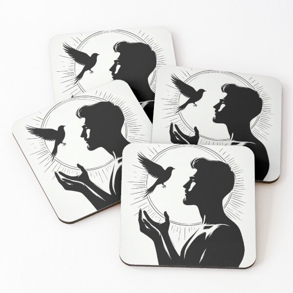 Item preview, Man and Bird: Harmony in Light designed and sold by Lyavalio.