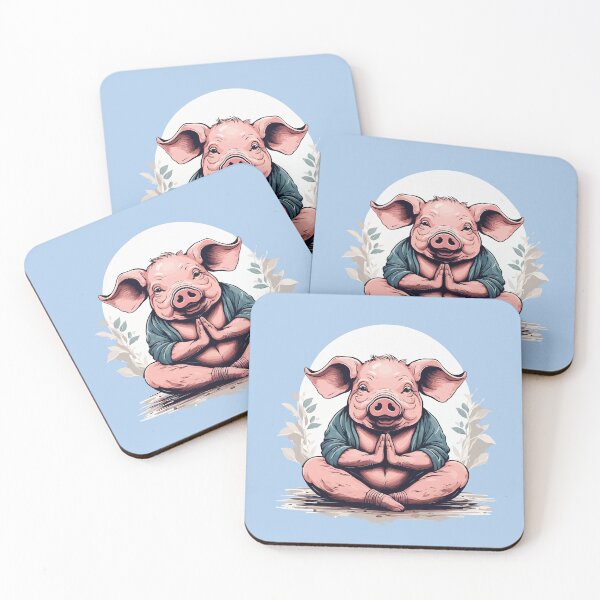Item preview, Pig Yoga Namaste National Pig Day Humor designed and sold by taiche.