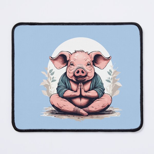 Item preview, Pig Yoga Namaste National Pig Day Humor designed and sold by taiche.