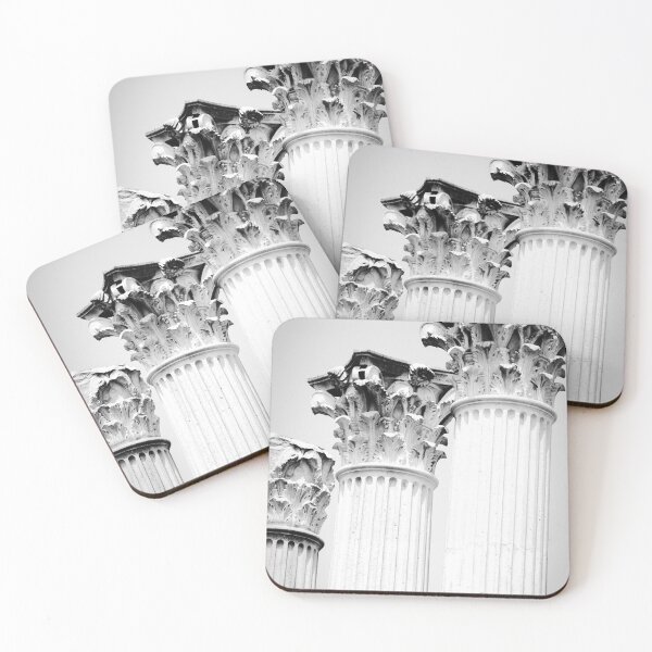 Item preview, Roman Columns Cordoba Black and White Vertical designed and sold by eddiebarronshop.