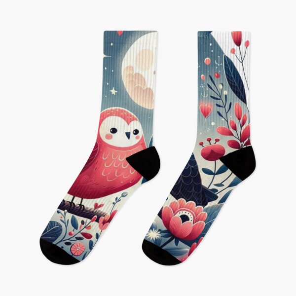 Item preview, Valentine's Moonlit Owls designed and sold by Domi Creatives.