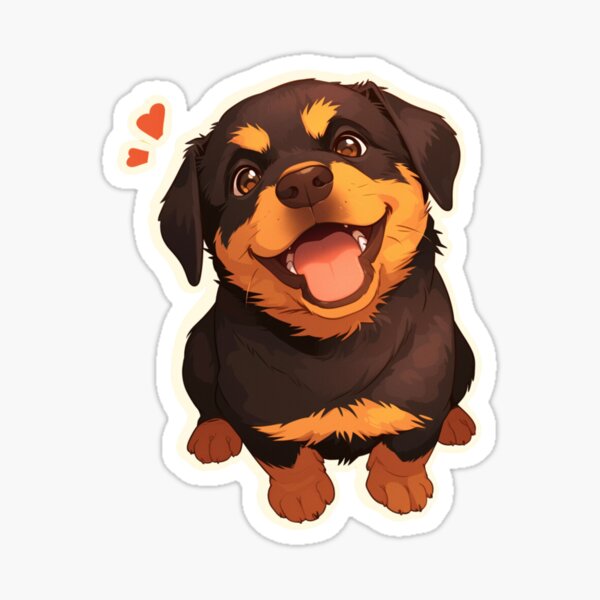 Item preview, Rottweiler // rottweiler puppy cute design // Kawai Rottweiler // Rottweiler owner designed and sold by SMARTKIT  DESIGNAGENCY.