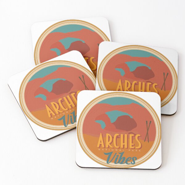Item preview, Arches national park vibes retro sign designed and sold by SurfPixieArt.