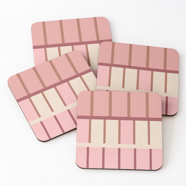 Item preview, Pink and Wine Color Block Stripes designed and sold by SilverPegasus.