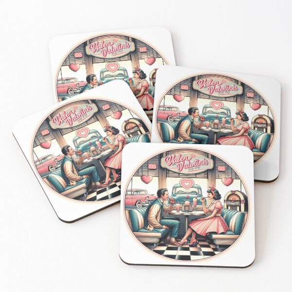 Item preview, Retro Valentine's Diner Date designed and sold by Domi Creatives.