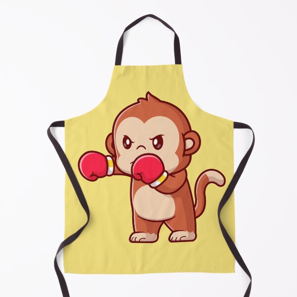 Item preview, Playful Pugilist: Cute Monkey Boxing Cartoon designed and sold by hjian8219.