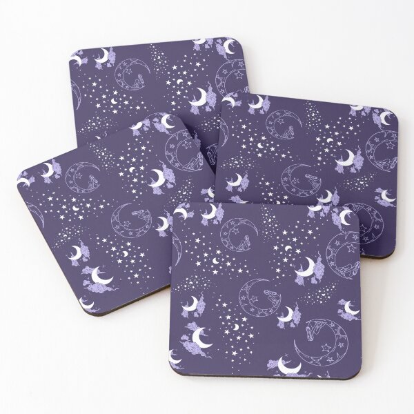 Item preview, Moons and stars in a night sky designed and sold by BritishDelights.