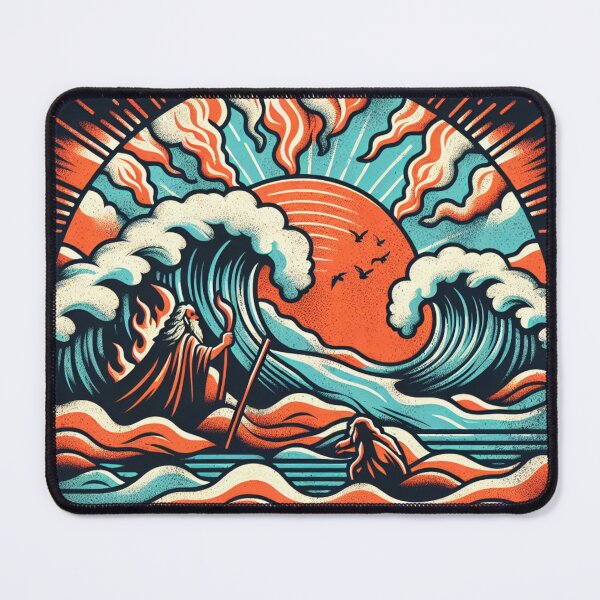 Item preview, Moses Parting The Red Sea Inspiring Empowering Biblical Scene designed and sold by DEEZAYN.