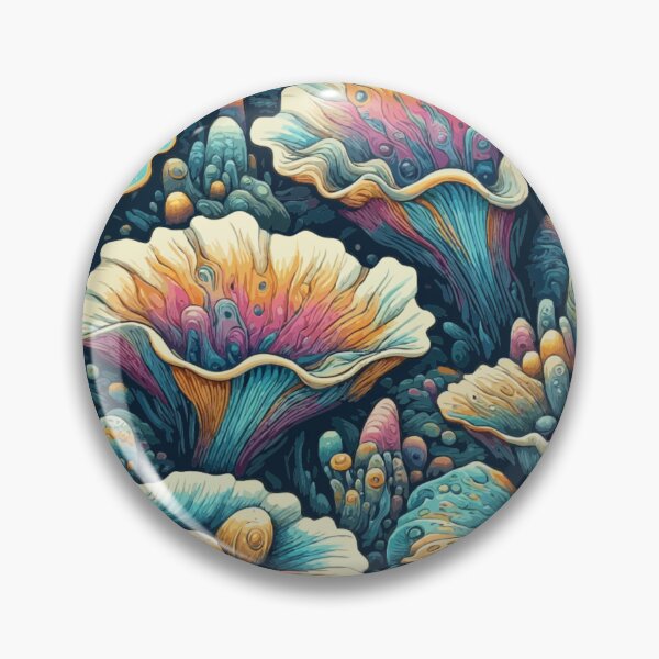 Item preview,  Oyster Mushroom Fantasy: A Vibrant Pop Art Pattern designed and sold by printmala.