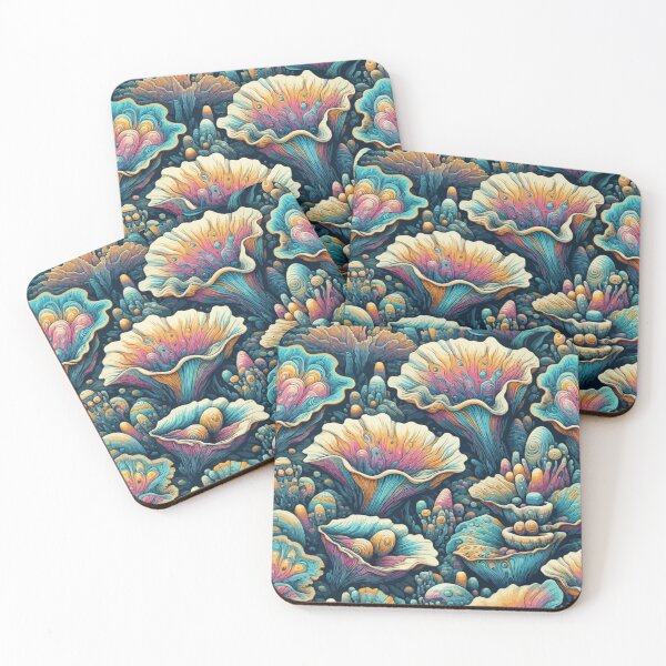 Item preview,  Oyster Mushroom Fantasy: A Vibrant Pop Art Pattern designed and sold by printmala.